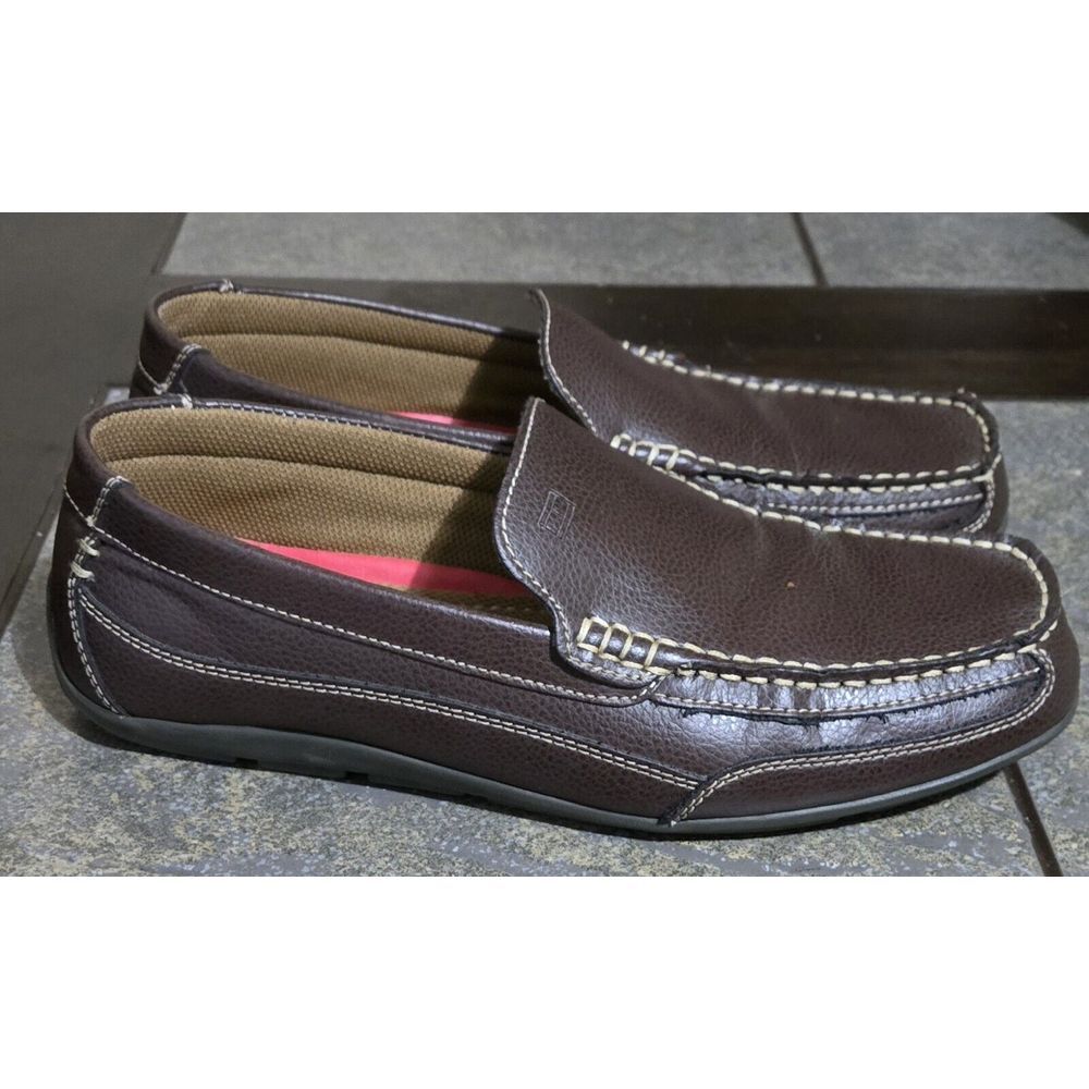 Tommy Hilfiger Mens Brown Driving Moccasins TMDATHAN Slip On Shoes Loafers US 9